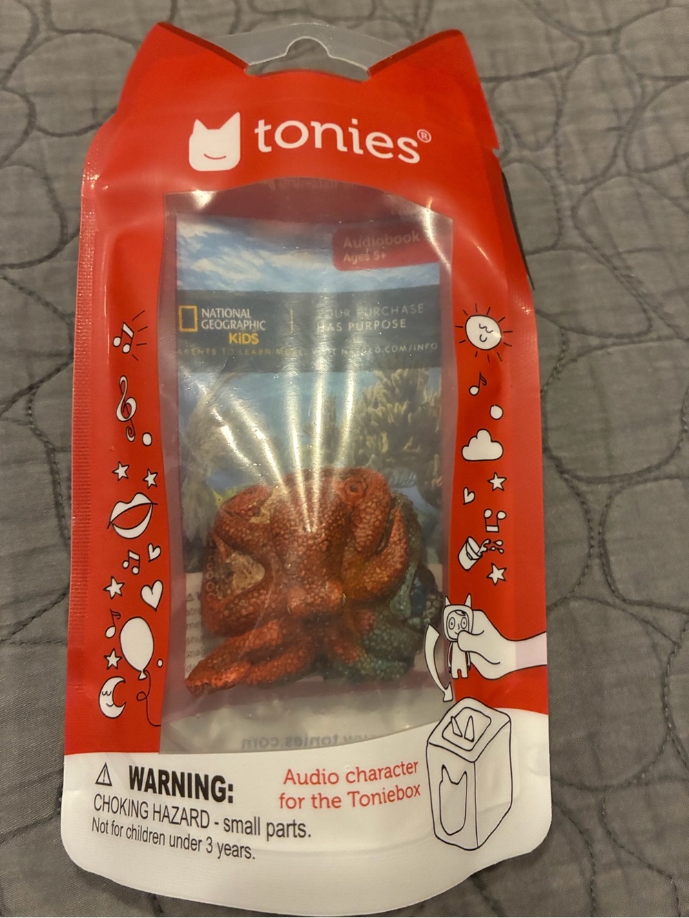 NWT Tonies National Geographic Octopus Audio Character - Tonie for Toniebox